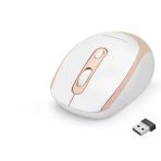 Pilelistore Kablosuz Mouse 800/1600 Dpi - Beyaz Pembe Hdx3406r
