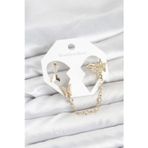 Pilelistore Pirinç Gold Renk Kelebek Model Zincir Bağlantılı Ear Cuff Küpe Seti - Tj-Bkp11534