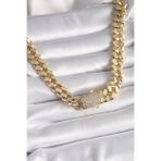 pilelistore Pirinç Gold Renk VIP Exclusive Seri Gurmet Model Kadın Kolye - TJ-BKO9430
