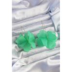 pilelistore Pirinç Yeşil Renkli Flora Küpe - TJ-BKP9262