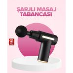 Pilelistore- Profesyonel Masaj Tabancası 6 Kademeli Derin Kas Terapisi 4 Başlıklı Şarjlı Sessiz Motor