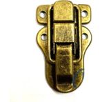 Pilelistore Sandık, Kutu Klipsi, Ön Kilidi - 48X30mm, Antik, 100 Adet