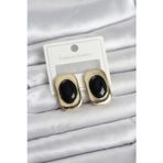 pilelistore Siyah Renk Kare Model Vintage Kadın Küpe - TJ-BKP11657