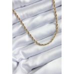 pilelistore TJ-BKO7973 316L Çelik Gold Renk 60 cm Burgu Model Kadın Kolye