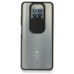 pilelistore Xiaomi Mi Palm Buzlu Kamera Sürgülü Silikon Siyah 10T Lite Kılıf