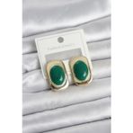 pilelistore Yeşil Renk Kare Model Vintage Kadın Küpe - TJ-BKP11659