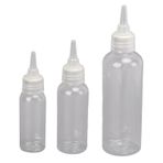 Pilipane 3 parça baharat kavanozu, koni şişesi, ağız ağızlığı, 100 ml, 30 ml, 20 ml, plastik, taşınabilir, dış mekan barbekü kamp için
