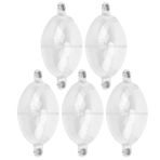 Pilipane 5 Adet Balıkçılık Bobbers Balıkçılık, Şamandıralar Deniz Kaba Yüzey Kontrolörü Balıkçılık Şamandıra Topu Balıkçılık için Balık Takımı Balsa Şamandıralar Balıkçılık Bobbers(transparent)