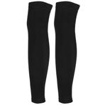 Pilipane Bacak Kollu,Yüksek Elastik Ter Emici Sıkıştırma Bacak Kolu, UV Güneş Koruma Bacak Kollu, Basketbol için Yaz Açık Bisiklet Güneş Kremi Bacak Kollu(black)