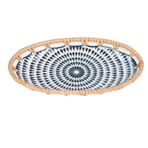 Pilipane Oval Dokuma Rattan Porselen Meyve Tabağı,Dokuma Rattan Seramik Tabak, Düğün Partisi Ziyafet Doğum Günü, Ev Dekoru Servis Tepsisi Kahvaltı Atıştırmalığı (2)