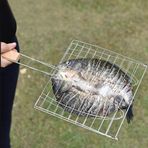 Pilipane Paslanmaz Çelik Tel Net,Barbekü Izgara Sepeti Saplı, Sepet Taşınabilir Pişirme Balık Eti Kabob Hamburger Açık Piknik Kampı Şenlik Ateşi Partisi için Aletler