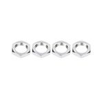 Pilipane RC Araba Tekerlek Somunları, Alüminyum Alaşım M12 Tekerlek Somunları, 17 mm Anahtar RC Araba Oyuncak Aksesuarı 1/8 RC Araba Modelleri için Aksesuar (Mavi, Gümüş) (Gümüş)
