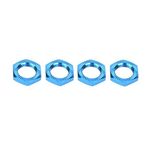 Pilipane RC Araba Tekerlek Somunları, Alüminyum Alaşım M12 Tekerlek Somunları, 17 mm Anahtar RC Araba Oyuncak Aksesuarı 1/8 RC Araba Modelleri için Aksesuar (Mavi, Gümüş) (Mavi)