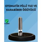 Pilli Baharat Değirmeni Karabiber Tuz Baharat Öğütücü