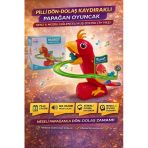 Pilli Dön-Dolaş Kaydıraklı Papağan Oyuncak Sesli & Müzikli Eğlenceli Kuş Oyunu (3+ Yaş)