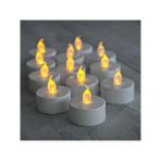 Pilli Led Tealight Mum - Sıcak Sarı Led Işık