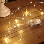 Pilli Peri Led Işık Yılbaşı Ağaç Bahçe 5m Tel Işık Gün Işığı