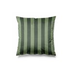 Pilloveland Çizgili Kırlent Kılıfı Döşemelik Süet Kumaş 43*43 Cm - Küf Yeşili