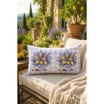 Pilloveland Dikdörtgen Kırlent Kılıfı Çift Tarafı Baskılı 50x30 cm - Lavanta