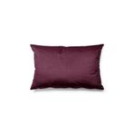 Pilloveland Düz Renk - Tek Renk Kırlent Kılıfı Döşemelik Süet Kumaş 50*30 Cm - Mürdüm