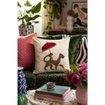 Pilloveland Punch Nakışlı Kırlent Kılıfı - 43*43 Cm - Bali Safari - PNK001