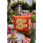 Pilloveland Punch Nakışlı Kırlent Kılıfı - 43*43 Cm - Ciao Amore - PNK001