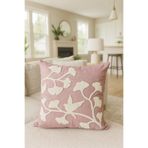 Pilloveland Punch Nakışlı Kırlent Kılıfı - 43*43 Cm - Ginkgo Gül Kurusu - PNK001