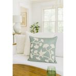 Pilloveland Punch Nakışlı Kırlent Kılıfı - 43*43 Cm - Ginkgo Küf Yeşili - PNK001