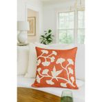 Pilloveland Punch Nakışlı Kırlent Kılıfı - 43*43 Cm - Ginkgo Turuncu - PNK001