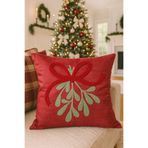 Pilloveland Punch Nakışlı Kırlent Kılıfı - 43*43 Cm - Kırmızı Buket - PNK001