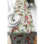 Pilloveland Runner Fındıkkıran Desenli Süet Dokuma 140*40 Cm Yılbaşı - Noel - Christmas