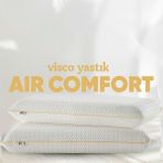 Pillow Market Büyük Boy Ortopedik Visco Yastık - Air Comfort Cilt Dostu Anti Uv ( Xxl ) Uyku Yastığı Yumuşak Tuşe - Standart - Beyaz