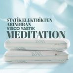 Pillow Market Dinlendirici Visko Yastık - Meditation Ortopedik Visco Yastık - Iyon Dengeli Anti-Statik Kumaş - Standart - Yeşil - Beyaz