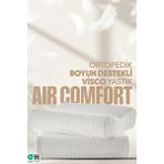 Pillow Market Ortopedik Boyun Destekli Visko Yastık - Çift Tarafı Destekli Visco Yastık - Hava Kanallı - Anti-uv Beyaz