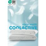 Pillow Market Ortopedik Isı Emici COOL ACTIVE Uyku yastığı - Isı kontrollü akıllı Visco yastık Terleme önleyici