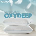 Pillow Market Oxydeep Yorgunluk Önleyici Visko Yastık [hava Kanallı] Ergonomik Oksijenli Uyku Yastığı 1 Adet - Standart - Yeşil