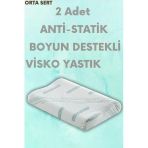 Pillow Market Visko Tek Taraflı Boyun Destek Yastığı - Meditation Boyun Düzleşmesi İçin Visco [2 Adet]