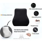Pillowart Visko Sırt Minderi Araç Koltuk Sandalye Ofis Bel Yastığı Bel Desteği