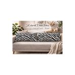Piloji 70 cm Uzun Zebra Desenli Dekoratif Yastık – 2 Adet Set – Elyaf Dolgulu Modern Salon Kırlenti