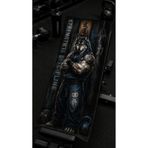 Piloji Kurt Figürlü Dijital Baskılı Spor Havlusu Fitness Gym Havlusu - 48x90 cm - Hızlı Kuruyan