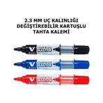 Pilot 3 Renk Kartuşlu Tahta Kalemi V Board Master Pilot Çok Renkli