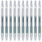 Pilot meyve suyu 0.5 mm Gel Ink Ballpoint Pen, Gray Ink, Value set of 10 with Ecology Sticky Notes