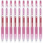 Pilot meyve suyu 0.5 mm Gel Ink Ballpoint Pen, gül pembe Ink, Value set of 10 with Ecology Sticky Notes