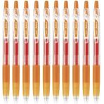 Pilot meyve suyu 0.5 mm Gel Ink Ballpoint Pen, Orange Ink, Value set of 10 with Ecology Sticky Notes