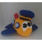 Pilot Uçak Amigurumi Organik Oyuncak