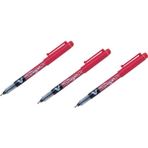 Pilot V-Signpen Keçe Uçlu Kalem 3'lü Kırmızı