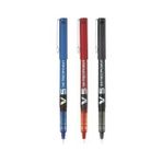 Pilot V5 Hi- Tecpoint 3'lü Iğne Uçlu Roller Kalem Seti Siyah Mavi Kırmızı