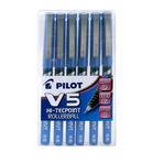 Pilot V5 Sıvı Mürekkepli Roller Kalem, 1 Kalem, 0,5 mm Uç, Siyah