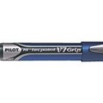 Pilot V7 dönerbaşlı kalem iğne ucu ve Lastiklenmiş Griff 0,7 mm Karbid kurşunlu 0,5 mm genişliği 12 adet mavi