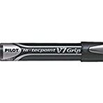 Pilot V7 dönerbaşlı kalem iğne ucu ve Lastiklenmiş Griff 0,7 mm Karbid kurşunlu 0,5 mm genişliği 12 adet siyah